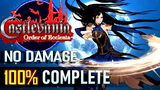 Castlevania Order of Ecclesia 100 Complete Lv1 Hard Mode All Secrets [upl. by Koralle676]