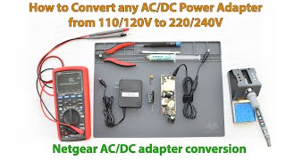 How to convert any 110120V ACDC Power Adapter to 220240V Electricity [upl. by Roice510]