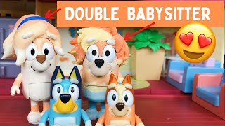 BLUEY  🧡 DOUBLE BABYSITTER ✨🥰  Full Episode  Pretend Play with Bluey Toys  Disney Jr  ABC Kids [upl. by Atsahs]