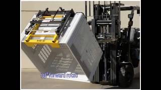 Forklift Mounted Bin Tipper Hydraulic [upl. by Noorah]