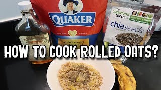 Quick Guide on How to Cook Whole Grain Rolled Oats with Banana amp Chia Seeds  Matthans Mom [upl. by Eirret]