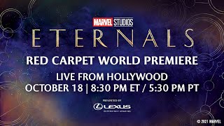 Marvel Studios Eternals  Red Carpet LIVE [upl. by Hnil202]