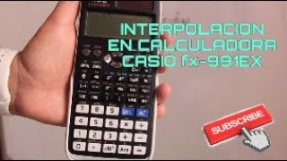 Interpolación en calculadora casio fx 991EX [upl. by Aitekram]