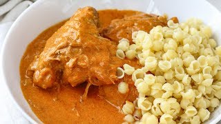 Pressure Cooker Chicken Paprikash Instant Pot  Traditional Recipe [upl. by Zel]