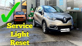 Renault Capture Service Light Reset [upl. by Akire]