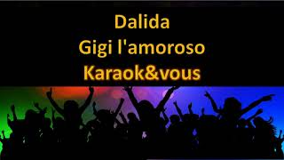 Karaoké Dalida  Gigi lamoroso [upl. by Sapphera]