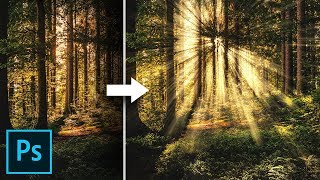 Create Light Rays in 3 Simple Steps with Photoshop [upl. by Porte]