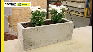 DIY Betonnen plantenbak van Lichtgewicht beton [upl. by Eaneg882]