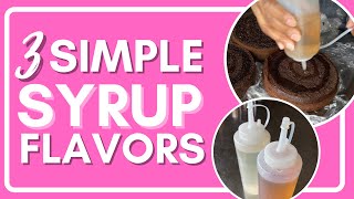 SIMPLE SYRUP FLAVORS FOR CAKE  3 Easy Recipes [upl. by Esekram]