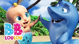 Bébé Requin  Chansons à gestes pour bébé  BB LouLou [upl. by Acirahs]