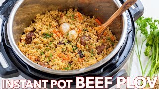 How To Make Instant Pot Rice Recipe Beef Plov Recipe [upl. by Uball]