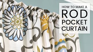 Easy DIY Curtains  How to Make a Rod Pocket Curtain [upl. by Apicella]