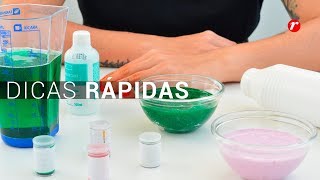 DICAS RÁPIDAS  Como fazer Slime [upl. by Lenahs390]