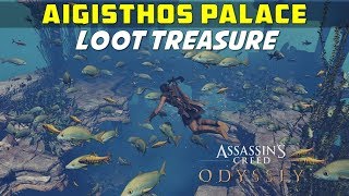 Aigisthos Palace  Loot Treasure Location  AC ODYSSEY [upl. by Irotal]