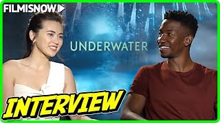 Jessica Henwick amp Mamoudou Athie Interview for UNDERWATER [upl. by Martynne2]