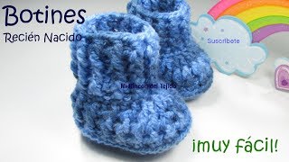 Como tejer ESCARPINES bebe CROCHET PASO A PASO  How to CROCHET BABY BOOTIES newborn STEP BY STEP [upl. by Sawyere760]