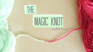 CROCHET BASICS The Magic knot  Bella Coco [upl. by Boarer939]