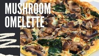 The Best Spinach Mushrooms Omelette Easy Recipe [upl. by Suoivatnom664]