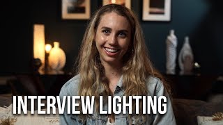 How to Light an Interview  5 Quick Easy Setups [upl. by Casar631]