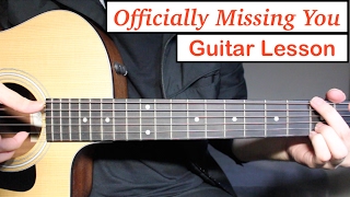 Officially Missing You  Tamia  Guitar Lesson Tutorial How to play Chords [upl. by Eberto]