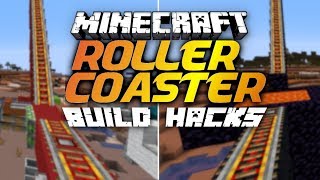 10 Roller Coaster Build Hacks in Minecraft [upl. by Hezekiah]