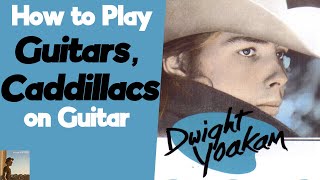 Guitars Cadillacs Rhythm Guitar Lesson  Country Rhythm Guitar Lesson  Tutorial [upl. by Winter]