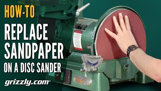 How to Replace Sandpaper on a Disc Sander [upl. by Saxen720]