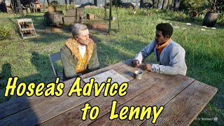 Hoseas Advice to Lenny Spoilers  Hidden Dialogue  Red Dead Redemption 2 [upl. by Eshelman]