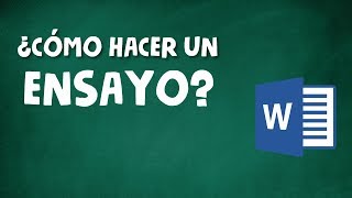 CÓMO HACER UN ENSAYO ACADÉMICO [upl. by Bridie]