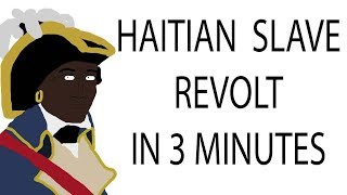 Haitian Slave Revolt  3 Minute History [upl. by Chane]