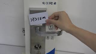 How to initialize hotel door lock and authorize the lock step by step [upl. by Yentyrb]