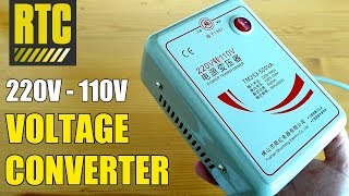 Step Down VOLTAGE CONVERTER 220V to 110V Power Transformer for European Travel [upl. by Lonnie]