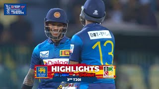 3rd T20I  Sri Lanka vs Zimbabwe  Highlights  18th January 2024 [upl. by Eical]