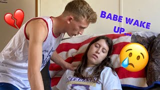 Pass Out Prank On Boyfriend Gone Too Far [upl. by Euqinim]