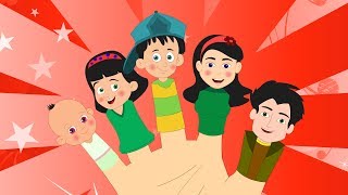 Finger Family  Nursery Rhyme with Lyrics [upl. by Shull156]