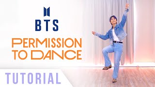 BTS  Permission to Dance Dance Tutorial Explanation and Mirrored  Ellen and Brian [upl. by Arther]