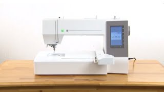 Janome MC550E Embroidery Machine Video [upl. by Nnylecyoj925]