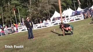 2018 Stone Mountain Highland Games Woman’s Caber Toss [upl. by Maiocco]