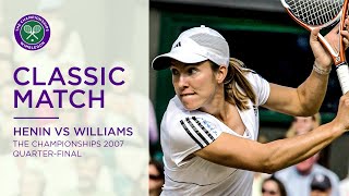 Serena Williams vs Justine Henin  Wimbledon 2007 Quarterfinal  Full Match [upl. by Schriever]