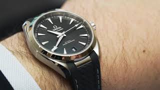 Omega Seamaster Aqua Terra 150m on Rubber Strap Review [upl. by Zoba]