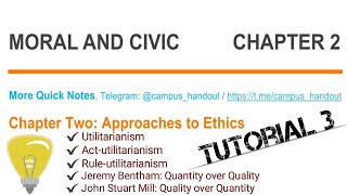 Moral and Civics Chapter 2  Part 3 [upl. by Anirb]