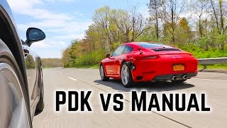 Porsche PDK vs Manual Transmission [upl. by Natsuj]