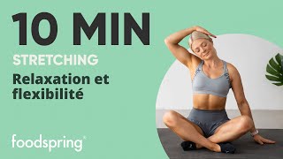 10 min stretching  flexibilité  sport a la maison  foodspring®  growingannanas [upl. by Glinys802]