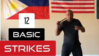 Balintawak 12 Basic Strikes Of Balintawak [upl. by Htebazie104]