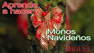 Aprende a hacer Moños Navideños 1era parte [upl. by Enyahc895]