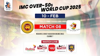 Sri Lanka vs Zimbabwe  IMC Over50s World Cup 2025 [upl. by Idaf673]