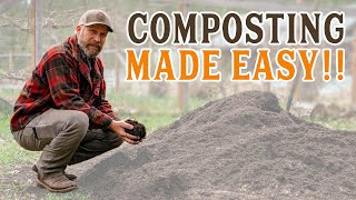 Make Your Own Compost JOSHS EASY METHOD [upl. by Scheld]