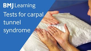 Tests for carpal tunnel syndrome  BMJ Learning [upl. by Chadd502]