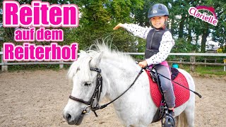 Reiten auf dem Reiterhof  Reiten lernen mit meinem Pony galopp und trab  Clarielle [upl. by Mcnalley21]