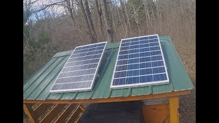 Installing a Basic 12V Solar System in an Off Grid Cabin [upl. by Anson]